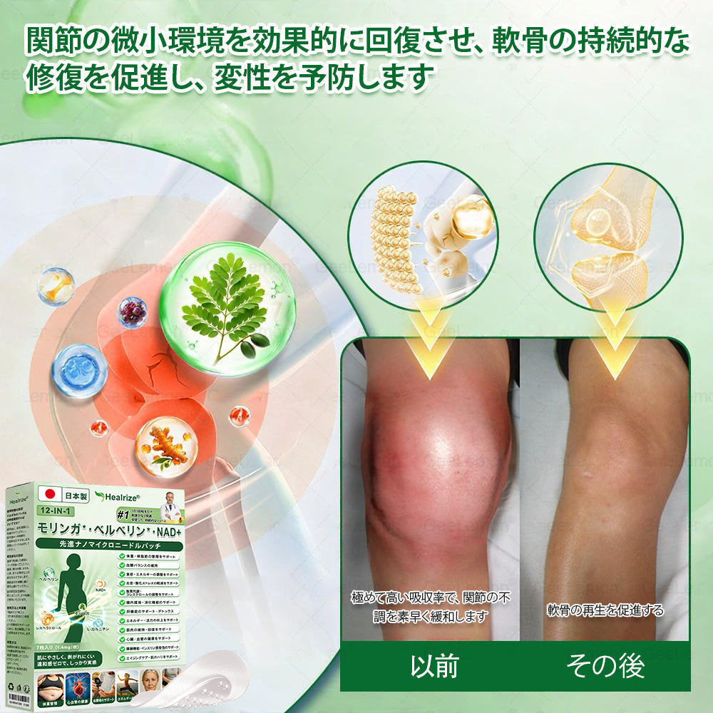 Healrize®👩‍⚕️＆NAD+ 12-in-1  ナノ強化フォーミュラ — 肥満、肌のたるみ、糖尿病、睡眠時無呼吸症候群、関節の悩み、その他健康上の懸念にアプロー📣